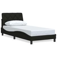 Bedframe zonder matras 80x200 cm stof zwart - thumbnail