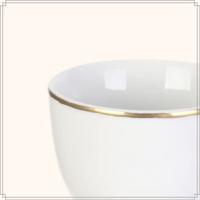 OTIX Eierdopjes Set van 6 Wit met Gouden rand CROCUS - thumbnail