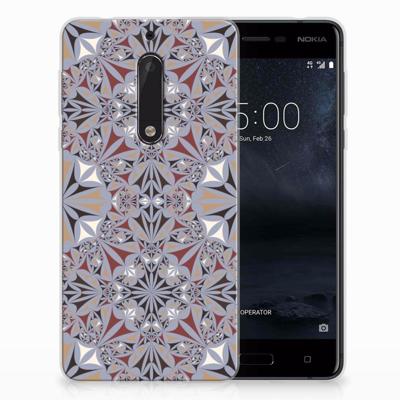 Nokia 5 | TPU | Siliconen hoesje | Flower Tiles