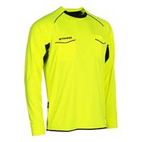 Stanno 429003 Bergamo Referee Shirt l.m. - Neon Yellow-Black - XS - thumbnail