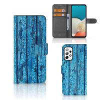Samsung Galaxy A73 5G | Book Style Case | Wood Blue - thumbnail
