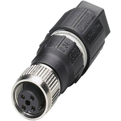 Phoenix Contact 1641772 Sensor/actuator connector, niet geassembleerd M12 Aantal polen (sensoren): 4 Bus, recht 1 stuk(s) Phoenix Contact 1641772 Sensor/actuator connector, niet geassembleerd M12 Aantal polen (sensoren): 4 Bus, recht 1 stuk(s)