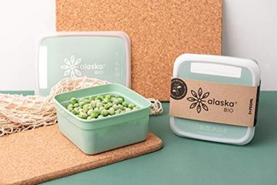 DBP alaska diepvriesdozen vierkant 0.75l 3 stuks mintgroen