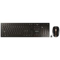 CHERRY DW 9100 SLIM toetsenbord Inclusief muis Universeel RF-draadloos + Bluetooth Scandinavisch Zwart - thumbnail