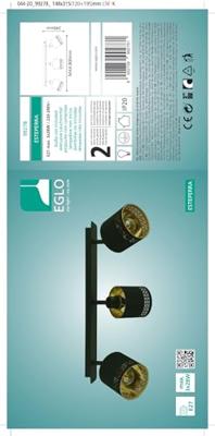 Eglo 3-lichts opbouwspotEsteperra - 99278