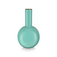 Pip Studio Vaas Metaal Klein Felblauw 15x26cm - thumbnail