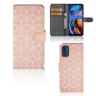 Motorola Moto E32 | Moto E32s | Telefoon Hoesje | Pattern Orange