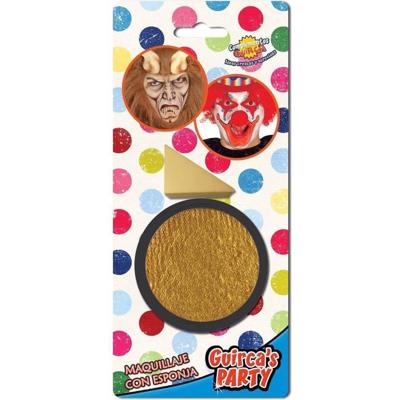 Gouden schmink doosje met sponsje