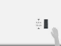 Jung 876W Wandcontactdoos Opbouwbehuizing 2-voudig Grijs 1 stuk(s) - thumbnail
