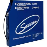 Saccon dx45005c box buitenkabel 5mm versnelling 50 meter zwart - thumbnail