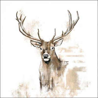 Ambiente servet 33cm antlers fsc mix