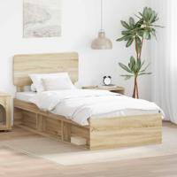 Bedframe Sonoma Eiken 75 x 190 cm Massief grenenhout - thumbnail