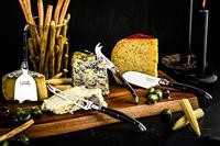 Laguiole Style de Vie Kaasmessen met Plank Premium Line - Zwart - thumbnail