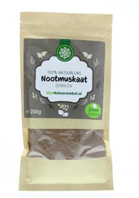 MijnNatuurwinkel Nootmuskaat gemalen 200 Gram MijnNatuurwinkel Nootmuskaat gemalen 200 Gram