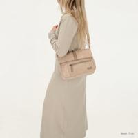 Beagles brunete schoudertas lichttaupe - thumbnail