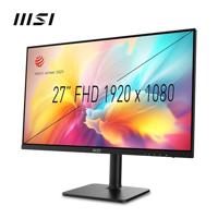MSI Modern MD272XP 27 inch Full HD desktopmonitor - IPS-paneel 1920 x 1080, 100 Hz, oogcomfort, geïntegreerde luidspreker, 4-weg verstelbaar - HDMI 1.4b, DisplayPort 1.2a, USB Type-C, USB 2.0 - thumbnail