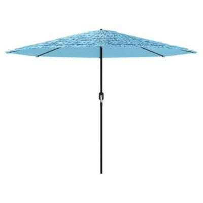 VidaXL Parasol met stalen paal 324x324x247 cm blauw