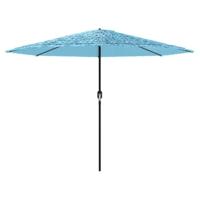 Parasol met stalen paal 324x324x247 cm blauw - thumbnail