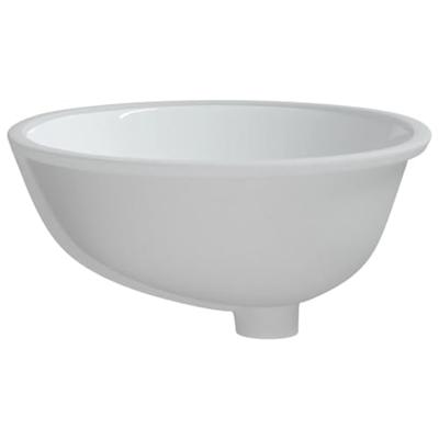 VidaXL Wastafel ovaal 47x39x21 cm keramiek wit VidaXL Wastafel ovaal 47x39x21 cm keramiek wit