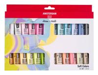Bruynzeel Amsterdam standard series acrylverf zachte kleuren set 20ml, 24dlg. - thumbnail