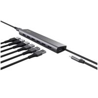 Trust Halyx 7-Port Mini USB Hub Aluminium - thumbnail