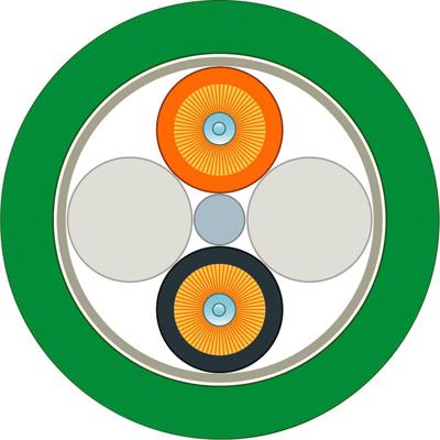 Siemens 6XV18613AN75 Glasvezel Optische vezel Aansluitkabel Groen, Oranje, Zwart 200/230 µ