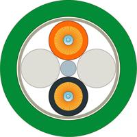 Siemens 6XV18613AN75 Glasvezel Optische vezel Aansluitkabel Groen, Oranje, Zwart 200/230 µ - thumbnail