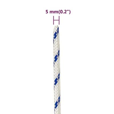 Boot touw 5 mm 500 m polypropyleen wit Boot touw 5 mm 500 m polypropyleen wit