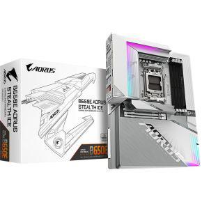 Gigabyte B650E A STEALTH ICE Moederbord Socket AMD AM5 Vormfactor ATX Moederbord chipset AMD® B650
