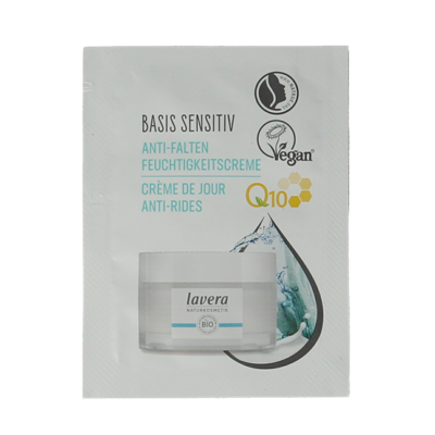 Lavera Sample basis sensitive Q10 dagcreme bio 100 Stuks