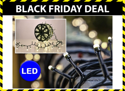 1.000 led lichtjes warm wit - Kerstverlichting voor binnen of buiten op handige kabelrol