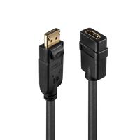 Adapter DisplayPort naar HDMI LINDY 41005 Zwart 15 cm - thumbnail