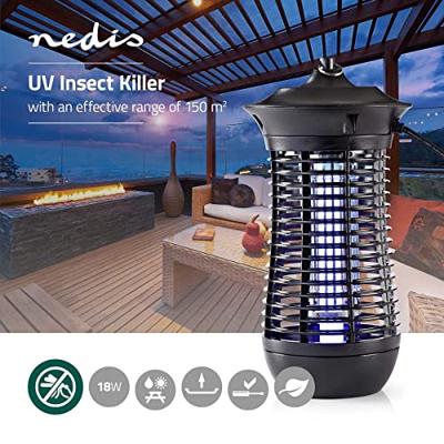 Nedis Elektrische Muggenlamp | 18 W | 2G11 18W PL/BL | 150 m² | Zwart | 1 stuks - INKI110CBK18 INKI110CBK18