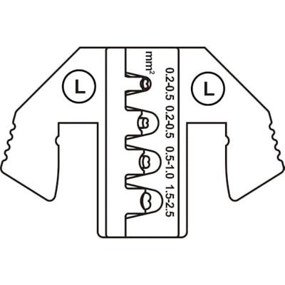 TOOLCRAFT TO-9627216 Krimpinzetstuk JPT aansluiting 0.2 tot 2.5 mm²