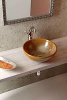 Wastafelmengkraan Sapho Antea 2-knop Gebogen Hoog 30 cm Chroom / Goud (incl. pop-up waste) - thumbnail