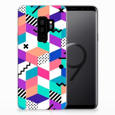 Samsung Galaxy S9 Plus | TPU Hoesje | Blokken Kleurrijk