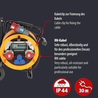 Brennenstuhl 1319200010 Kabelhaspel 30.00 m Zwart CEE-stekker 32 A 5-polig - thumbnail