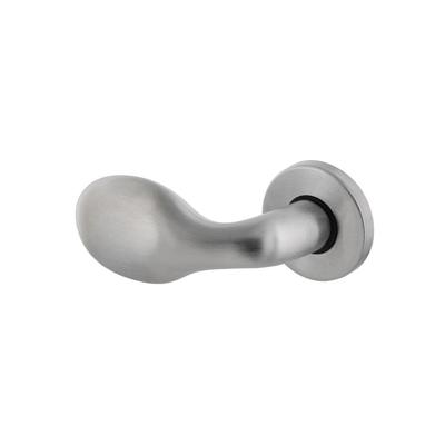 Intersteel gatdeel links knopkruk Druppel op rozet - chroom mat