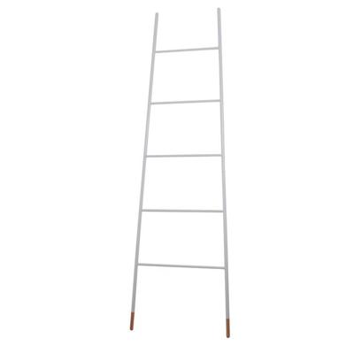 Zuiver Wandrek 'Ladder' Staal en Rubberhout, 175cm