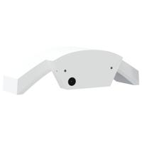 Buitenwandlampen 2 st LED met sensors gegoten aluminium wit - thumbnail