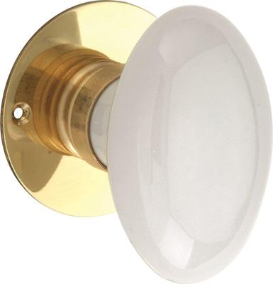 Knopg. porselein Evelyne MGO-MGO/wit Knopg. porselein Evelyne MGO-MGO/wit