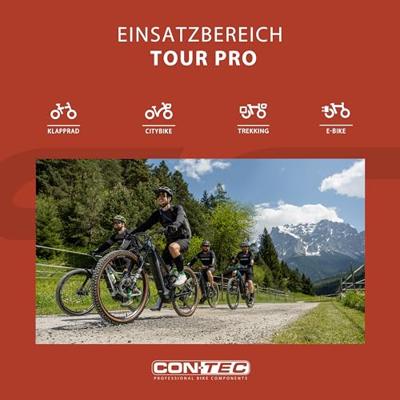 CONTEC handvatten "tour pro" ct grips tour pro 135 mm, black/grey