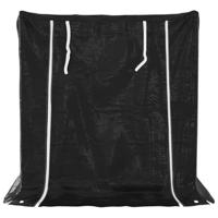 Haardhoutrek met regenhoes 101x61x110,5 cm gegalvaniseerd staal - thumbnail