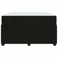 Bedframe met matras met matras Zwart 120 x 190 cm Fluweel - thumbnail