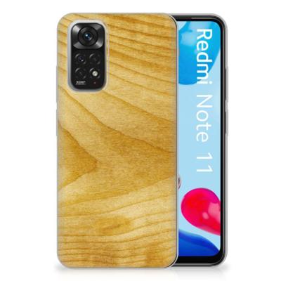 Xiaomi Redmi 10 | Redmi Note 11 4G | Bumper Hoesje | Licht Hout Xiaomi Redmi 10 | Redmi Note 11 4G | Bumper Hoesje | Licht Hout