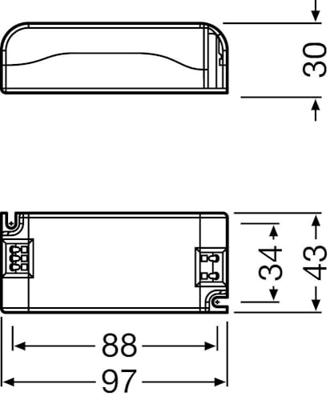OSRAM HOMELIGHTING Hogedruklamp Elektronisch voorschakelapparaat 35 W (1 x 35 W) Voor inbouwverlichting, metalen behuizing PTI 35/220-240 S MINI VS20