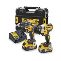 DeWalt dck268p2t accuboormachine dcd791 + slagschroevendraaier dcf887 | 18v 5.0ah li-ion - dck268p2t-qw - thumbnail