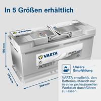Varta Accu Silver Dynamic AGM A4 (H15) 105 Ah 605901095D852 - thumbnail
