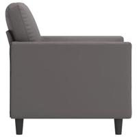 Fauteuil 60 cm kunstleer grijs - thumbnail