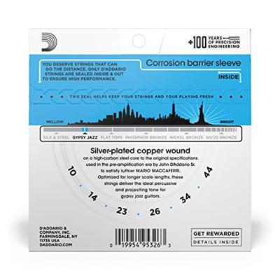 D&apos;Addario EJ83L snarenset voor gypsy gitaar